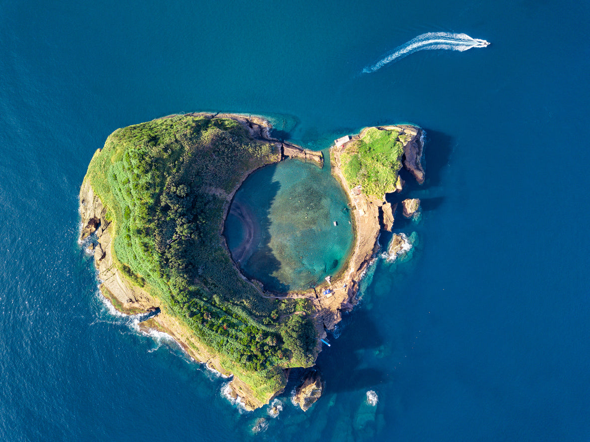 aerial view of the azores