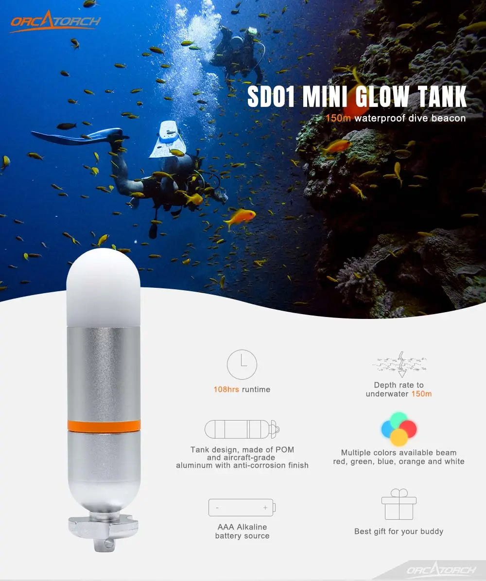 OrcaTorch Sd01 Mini Glow Tank ORCA TORCH