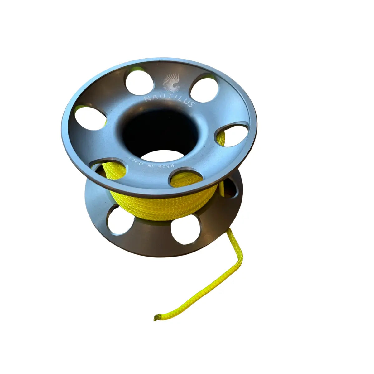 Nautilus 15m Aluminium Spool with Flo Yellow Line Nautilus