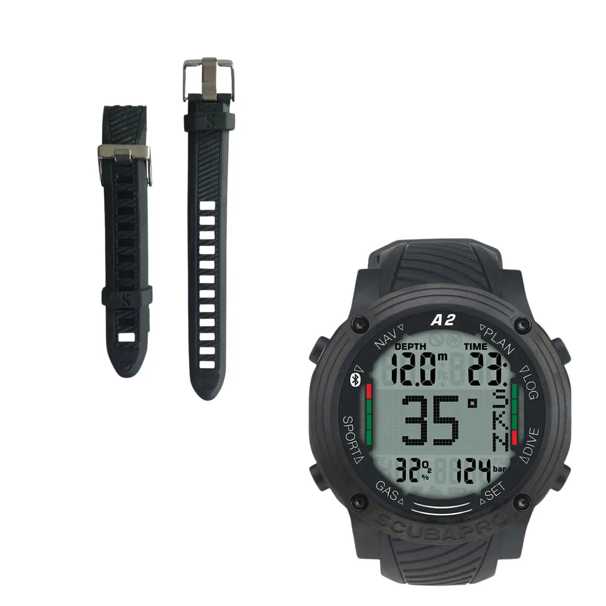 Scubapro Aladin A2 Dive Computer With Rubber Strap Scubapro