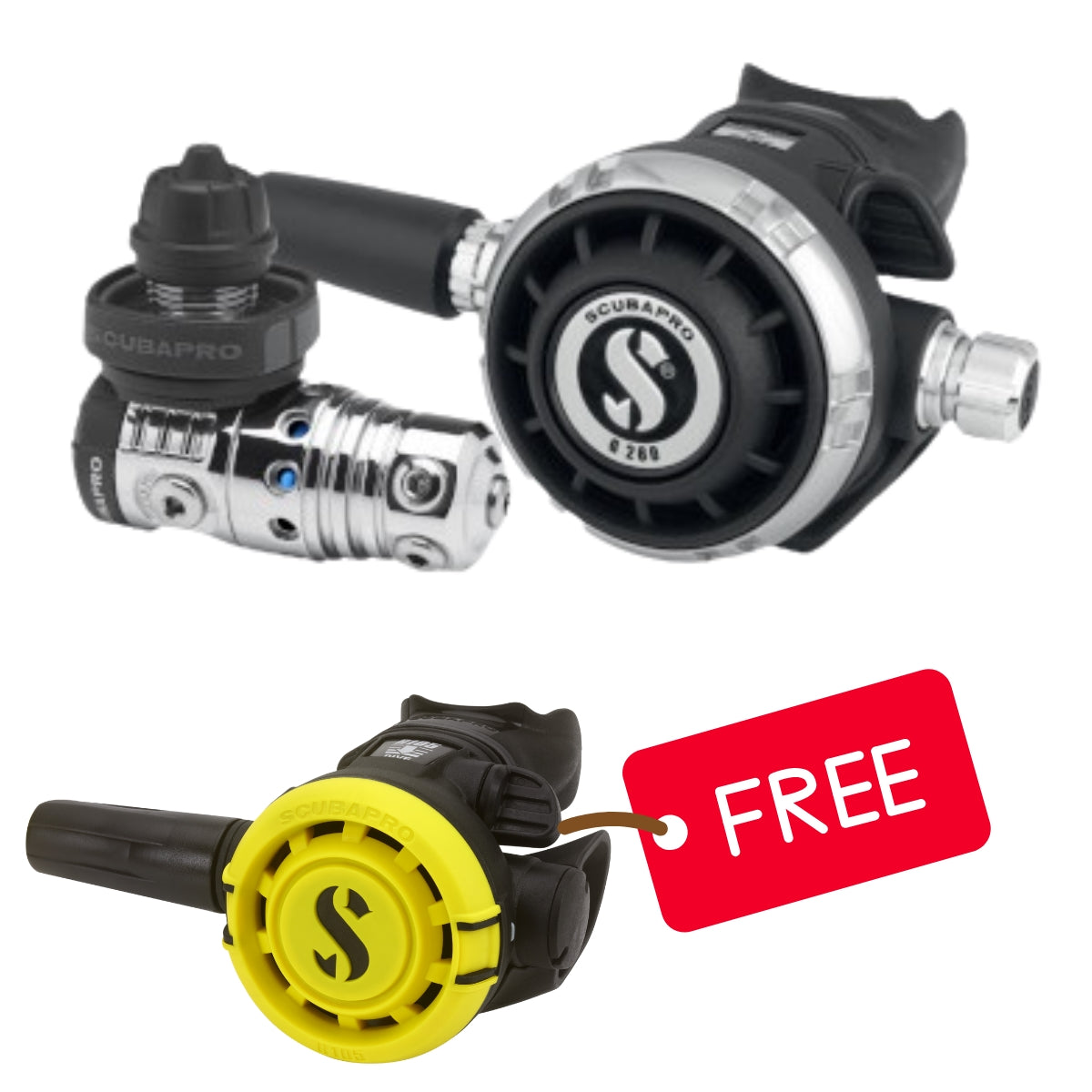 Scubapro Mk25 Evo / G260 Reg With Free R105 Octo