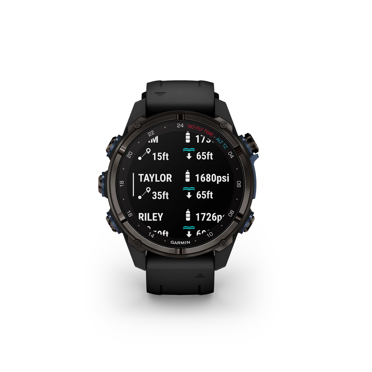 Garmin Descent Mk3I Dive Computer 43Mm Carbon Grey Dlc Titanium With Black Silicone Band Garmin