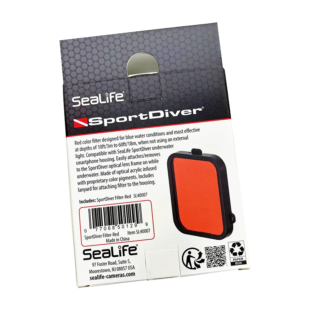 SportDiver Colour Filter, Red Sealife