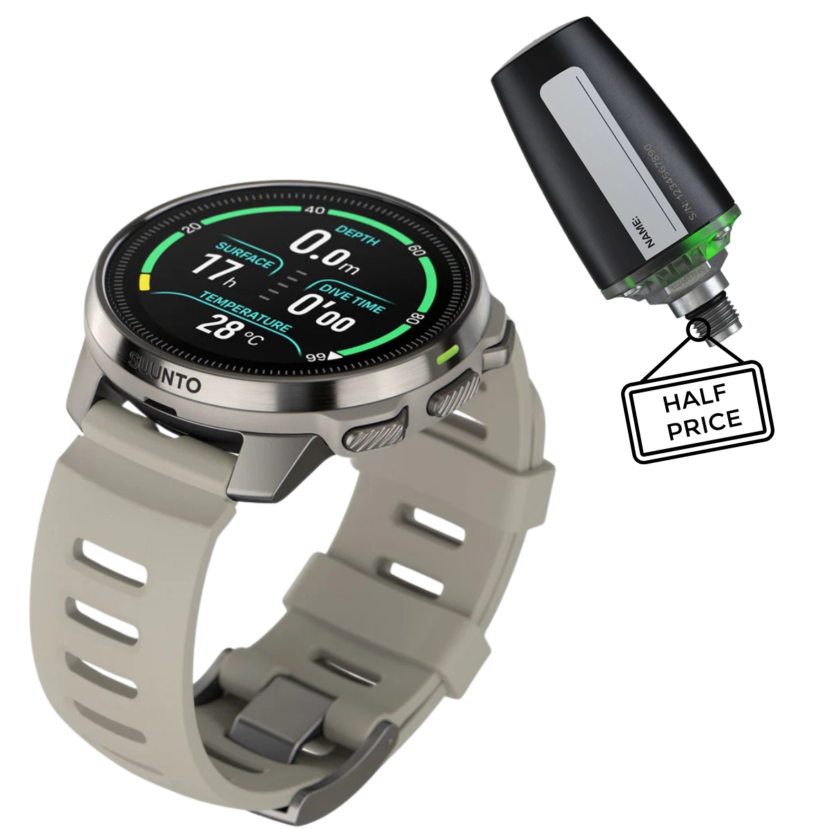 Suunto Ocean Dive Computer With Option of Half Price POD