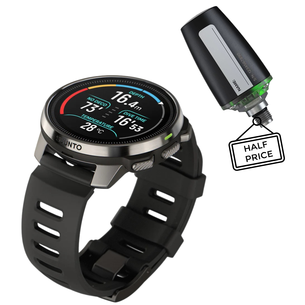 Suunto Ocean Dive Computer With Option of Half Price POD