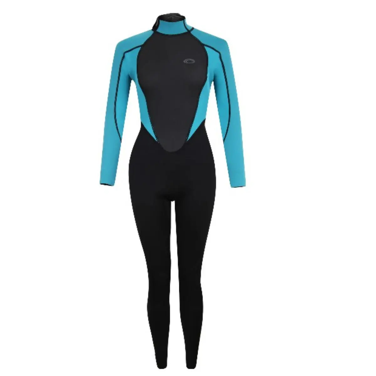 Typhoon Storm 2.8Mm Womens Wetsuit BLACK-AQUA Typhoon