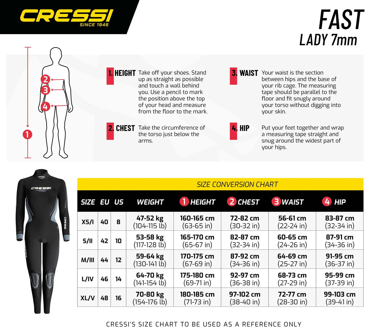 Cressi Fast Onepiece Wetsuit Cressi