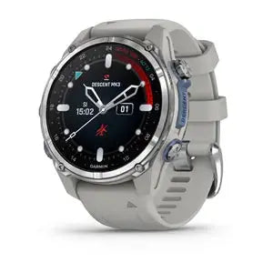 Garmin Descent Mk3 Dive Computer 43Mm Stainless steel with fog grey silicone band Garmin