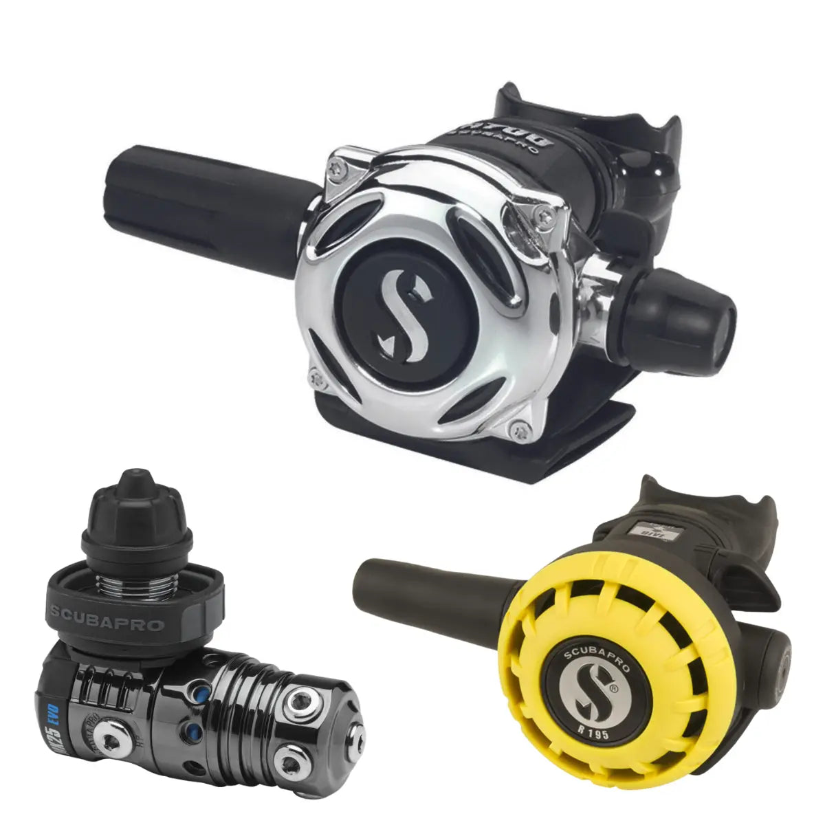 Mk25Evo Din A700 Carbon Black Tech With R195 Octo Scubapro