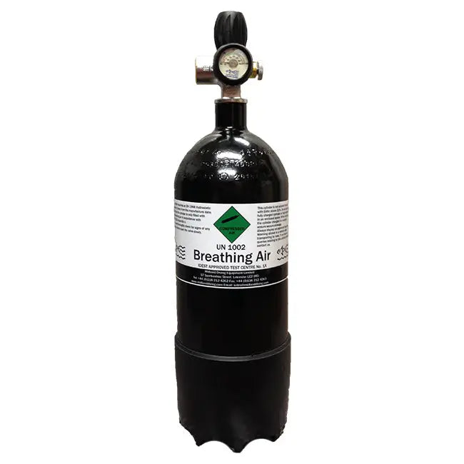 Air Gun Cylinder 4 Litre 300 Bar With Gauge And Whip Midland Diving Equipment