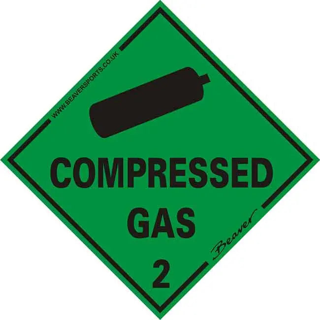 Beaver Compressed Gas Sticker Beaver
