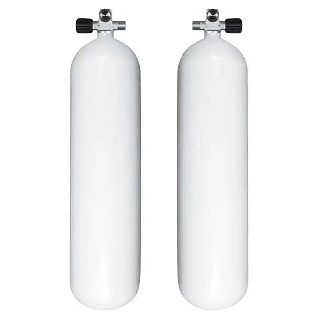 Sidemount Cylinders 12 Litre Eurocylinders With Handed Valves BEAVER