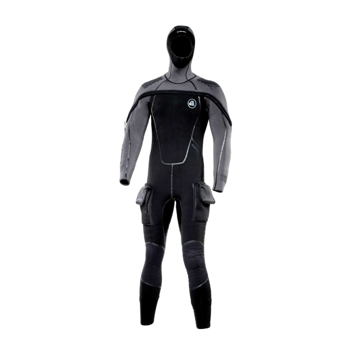 Apeks Thermiq Adv. Jumpsuit 8/7mm Mens Black Grey
