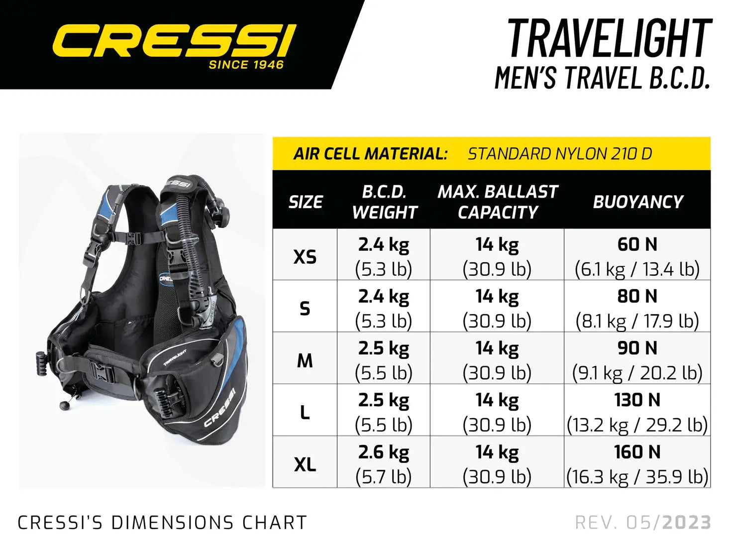 Cressi Travelight BCD – Aquanauts Cressi Travelight BCD – Aquanauts