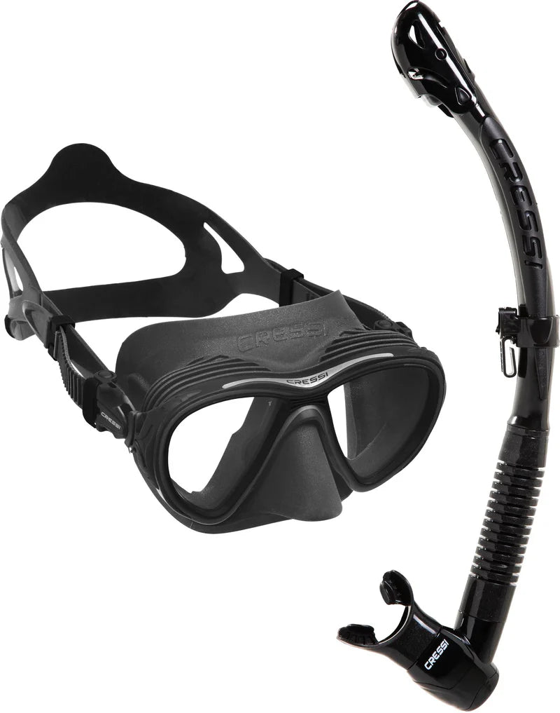 Cressi Quantum + Itaca Ultra Dry Snorkeling Combo