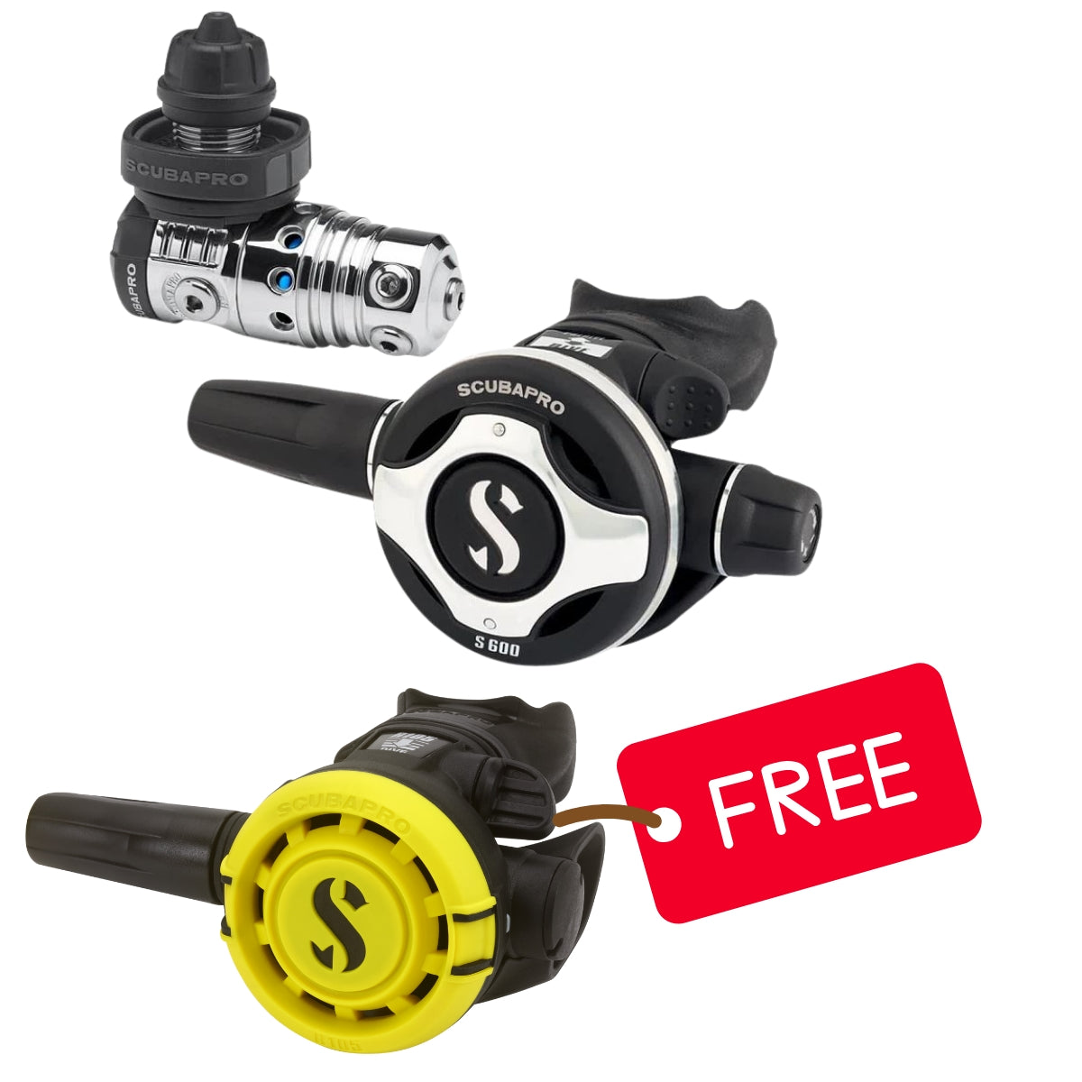 Scubapro Mk25 Evo S600 Regulator Set With Free R105 Octo