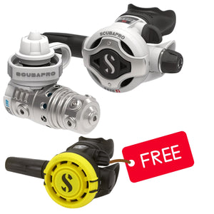 Scubapro Mk25 Evo S620Ti White With Free R105 Octo