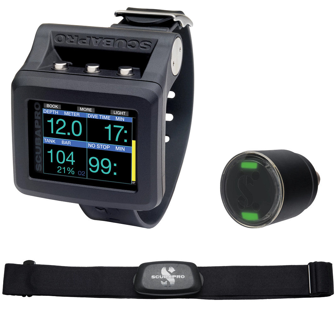 SCUBAPRO G2 WRIST DIVE COMPUTER WITH TRANSMITTER AND HEART RATE MONITER