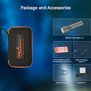 OrcaTorch Orca7 Dive Torch