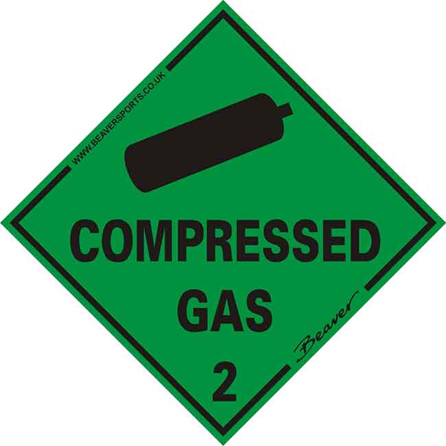 BEAVER COMPRESSED GAS STICKER